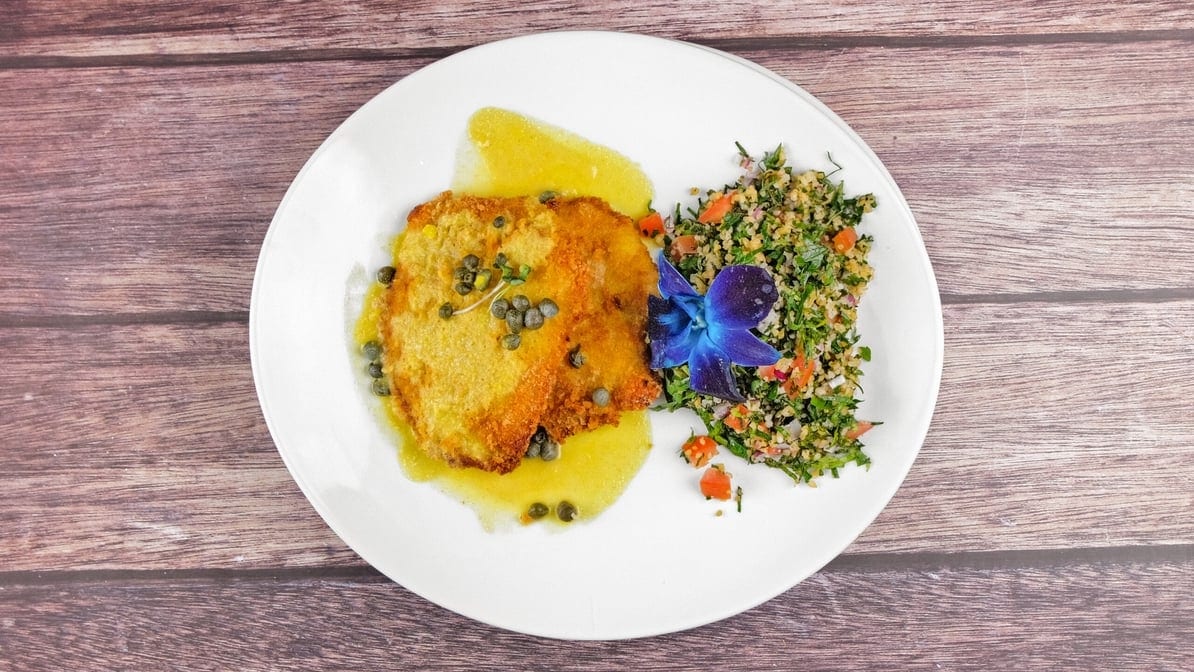 Chicken Schnitzel.