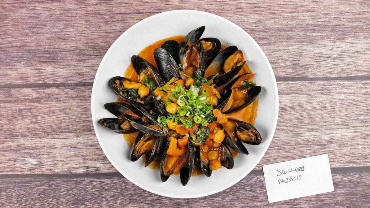 Sautéed Mussels.