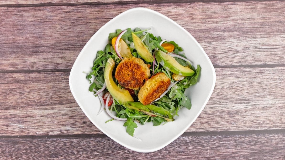 Crab Cake Salad.