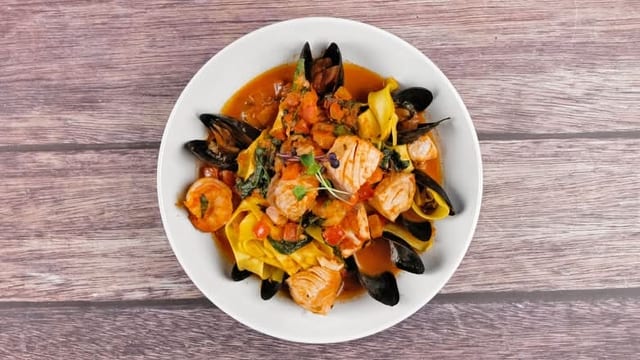 Seafood Pasta Tray.